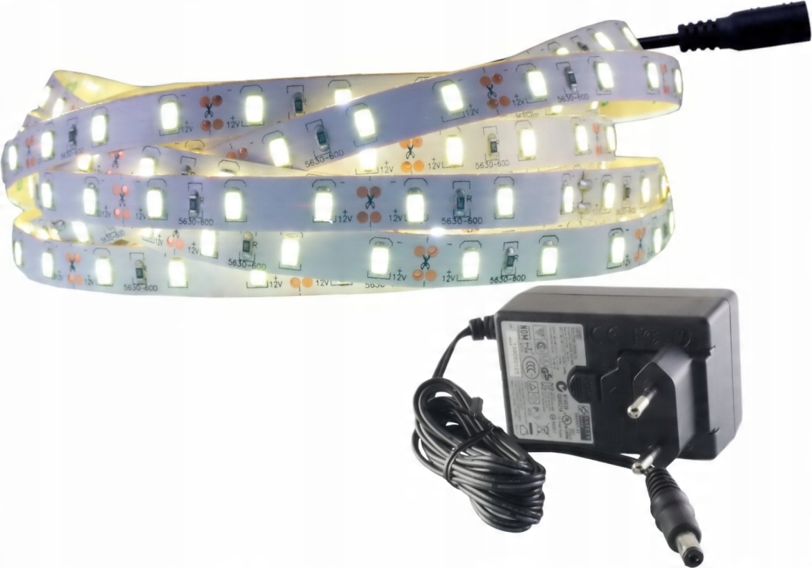 

Zestaw taśma Led 300 Smd IP20 5630 Naturalna 2m