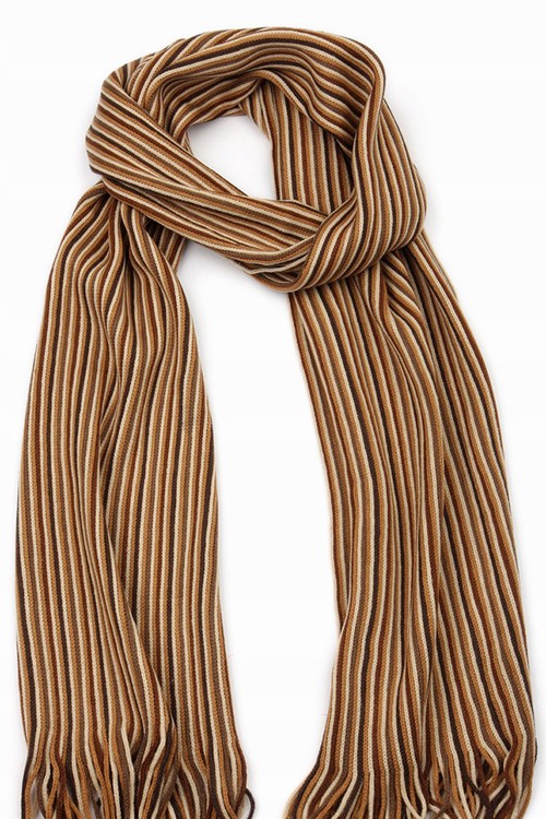 

Szalik Szal Ciepły Zimowy Duży Beżowy Camel S030