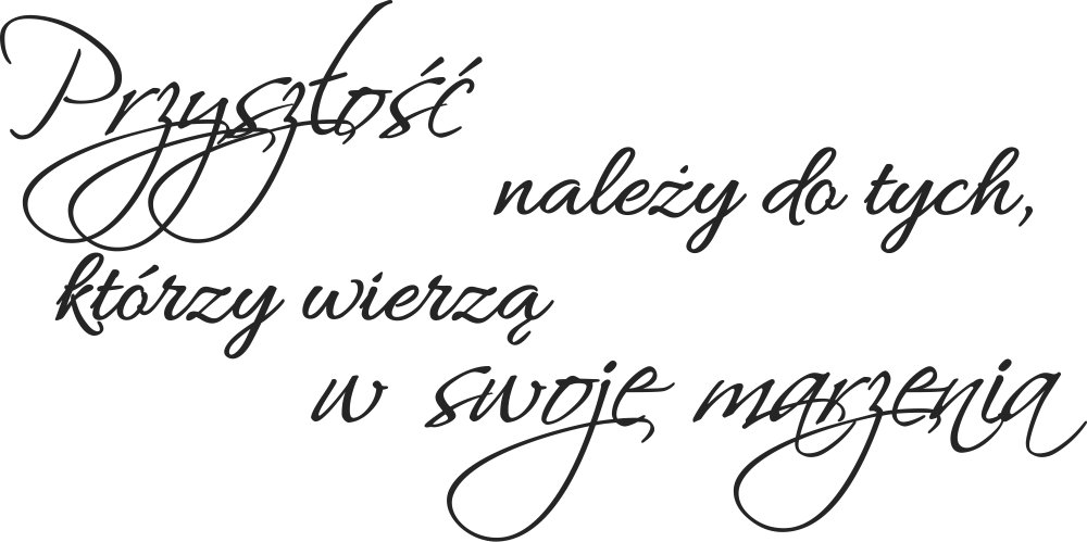 

Naklejka na ścianę Cytat Przyszłość należy 140 cm