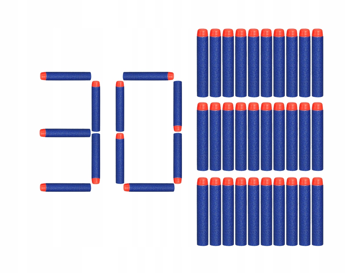 

30 Strzałek Do Wyrzutni Nerf N-strike Elite Naboje