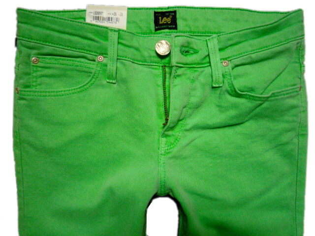 Džínsy LEE SCARLETT Zelené Rúrky W26 L33
