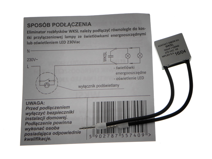 APSK ELIMINATOR ROZBŁYSKÓW OŚWIETLENIA LED ŚWIDNIK Kod producenta WKSL