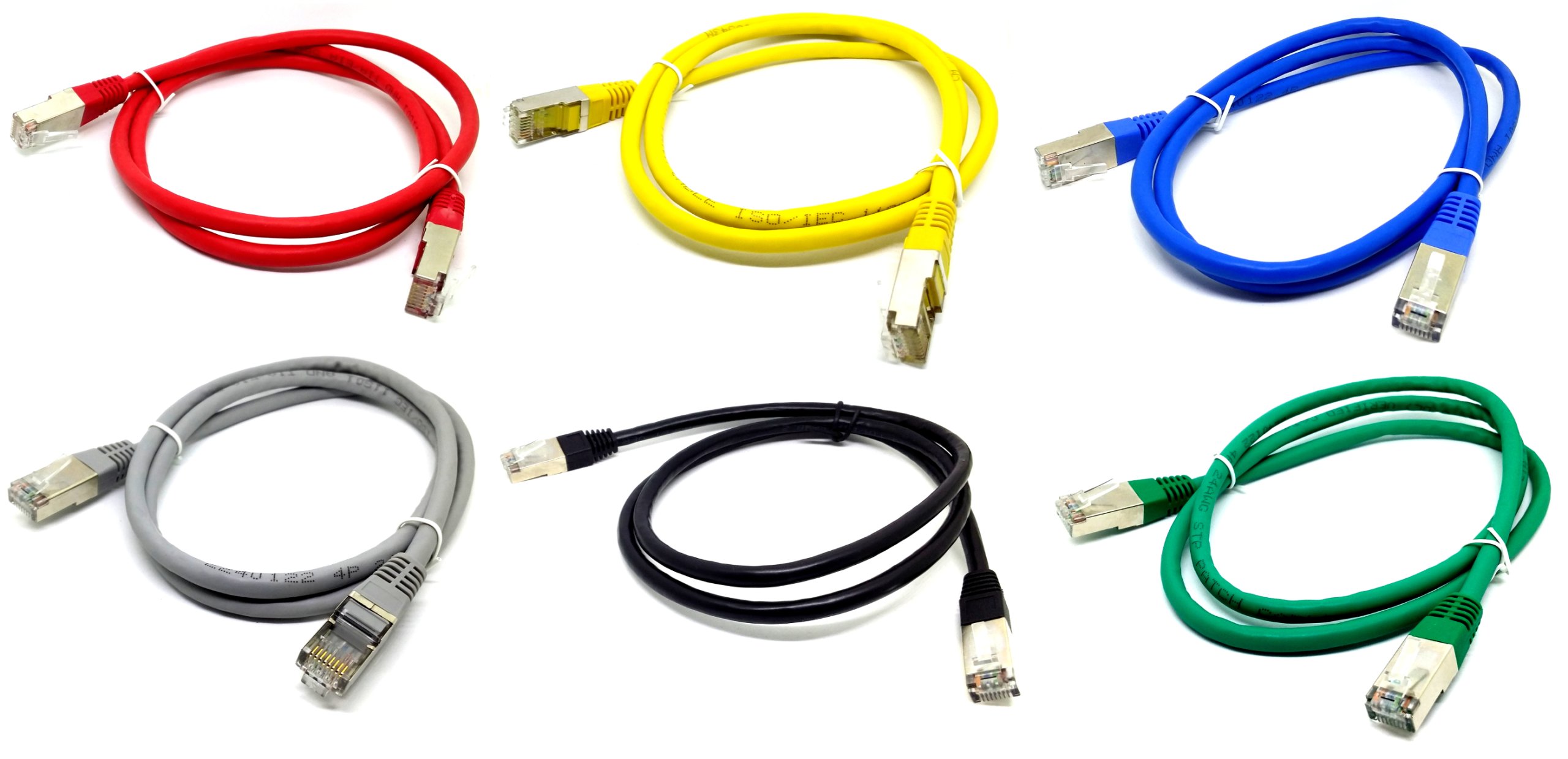 

Patchcord ekranowany RJ45 Ftp CAT.6 1m kolor