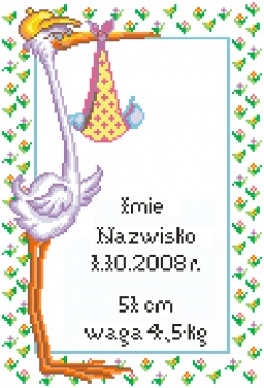 Výšivka křížová sada, kanva+mulina+jehly, 26x38