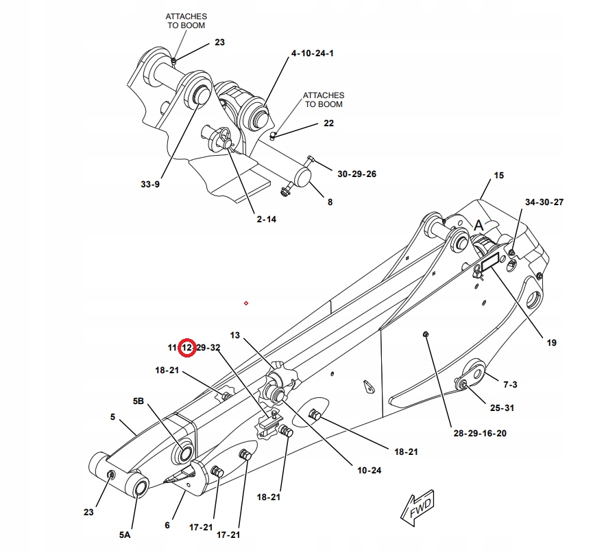 SLIZG TRAPEZOWY CATERPILLAR 428F 3199668 UNIMOT Part number 3199668