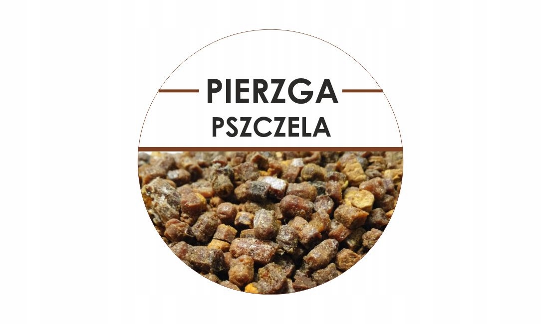 

Etykiety okrągłe fi 4 cm Pierzga pszczela 24 szt