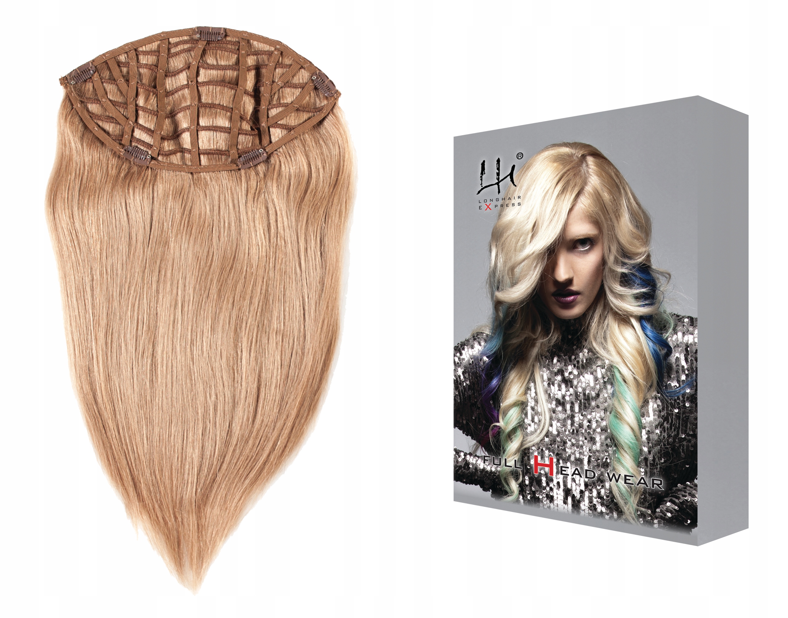 #green – 50-55 cm 1 dílná sada přírodních vlasů