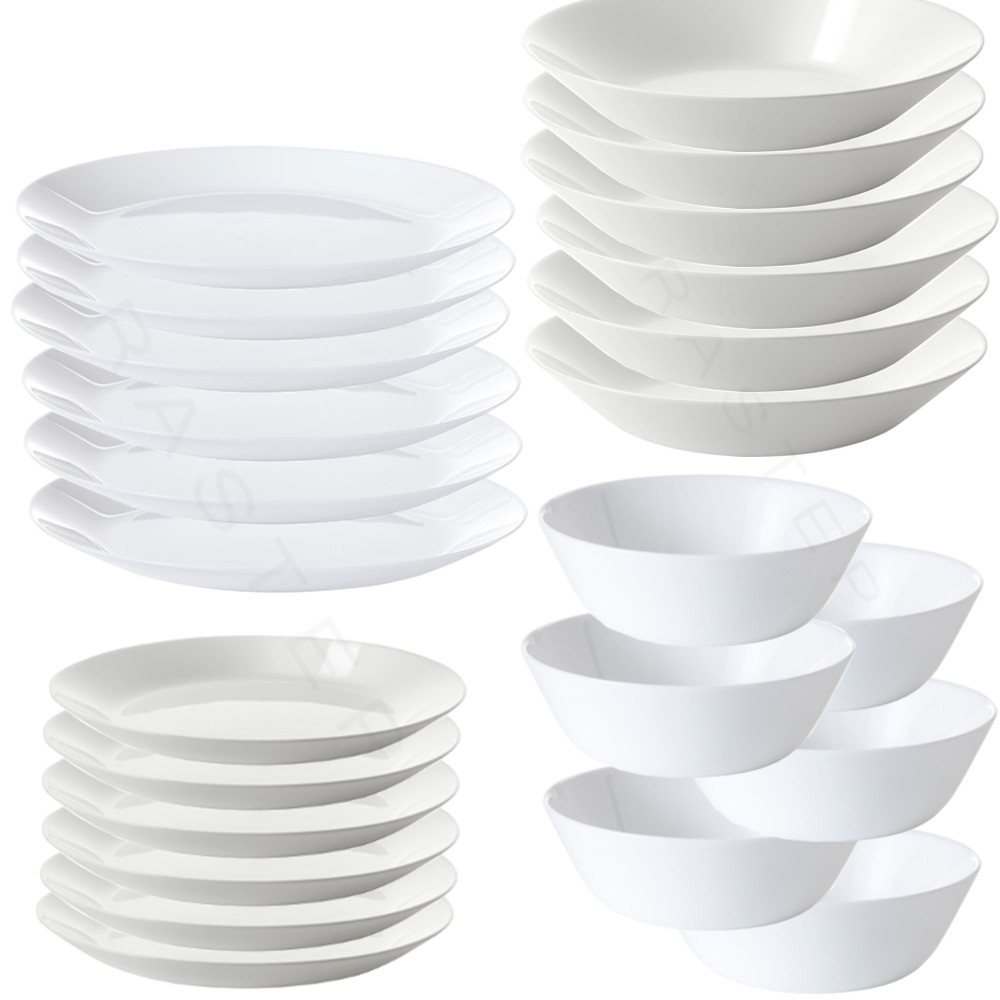 

Ikea Oftast serwis talerze miska na 6 osób 24 el
