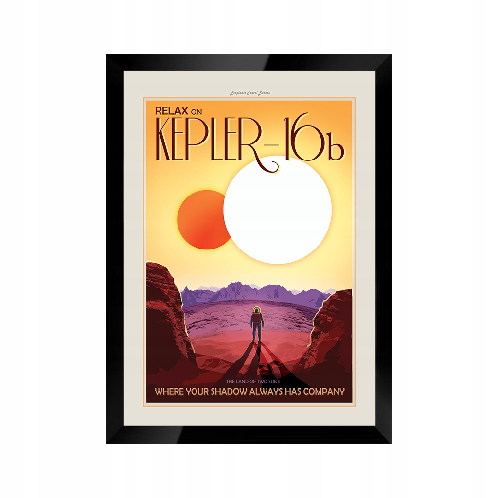 

Obraz Joby Harris Kepler-16b grafika Nasa z ramą