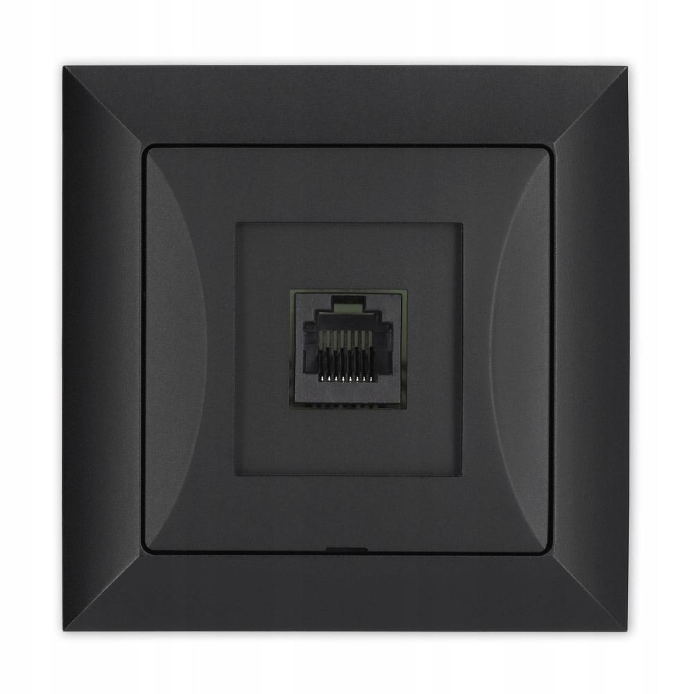 

Opal Gniazdo Komputerowe RJ45 RJ-45 Czarny Mat