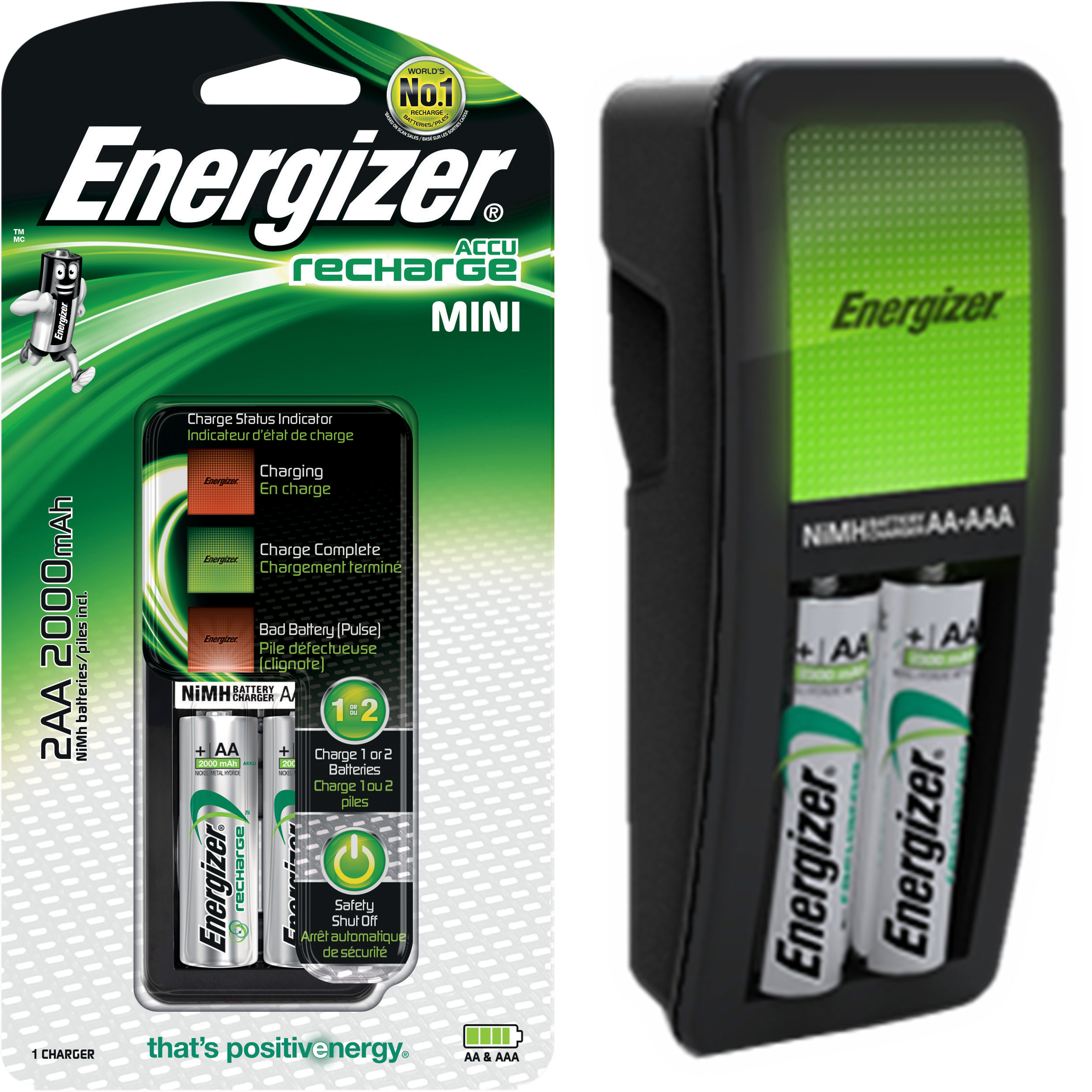 

Ładowarka Energizer Mini + 2*Akumulatorki Aa 2000