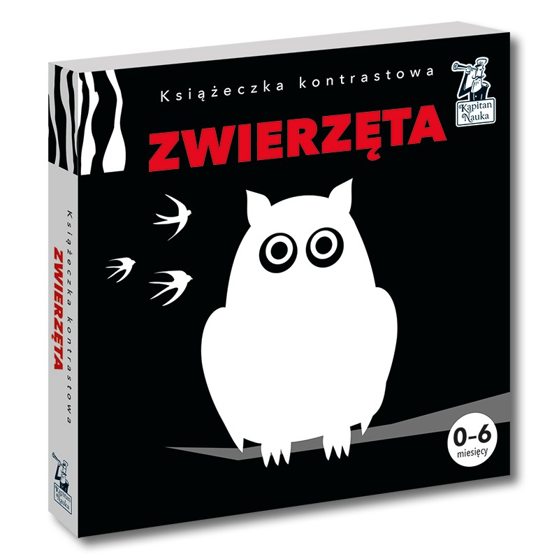 

Kapitan Nauka Książeczka kontrastowa Zwierzęta 0+