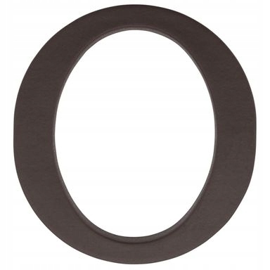 Litery na dom oznaczenie budynku litera brąz - O