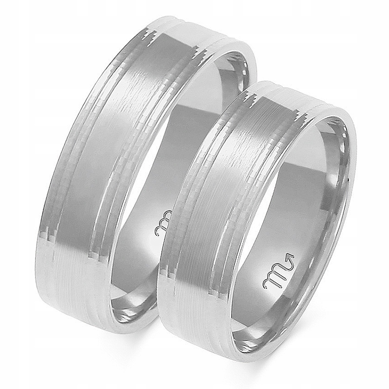Zlaté Elegantní Snubní Prsteny 6 mm id A-161