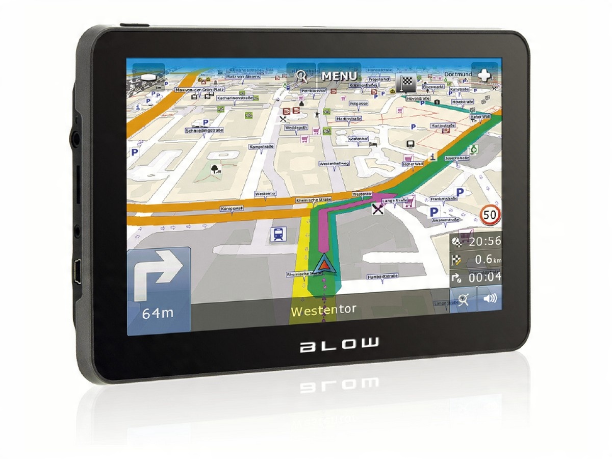 Навигация удар GPS720 7 дюймов карты ЕС RU Bluetooth высота продукта 11.2 см