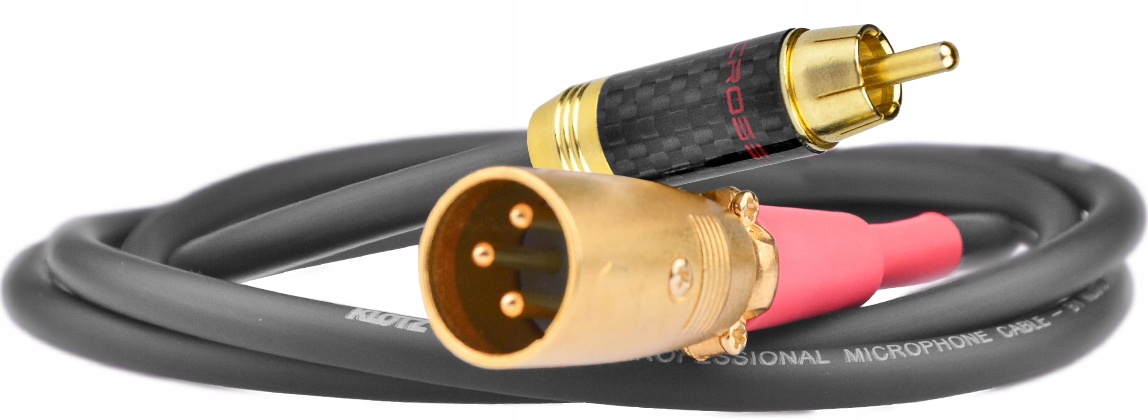 Kabel przewód KLOTZ 2x XLR męski - 2x RCA 2,5m Typ kabel