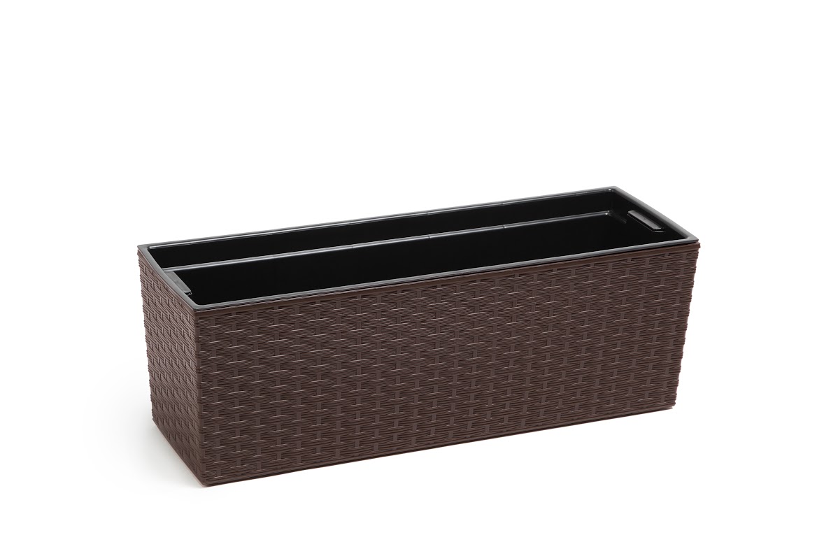 

Kwietnik Begonia Rattan Wkład 190x560 H19,5 Mokka