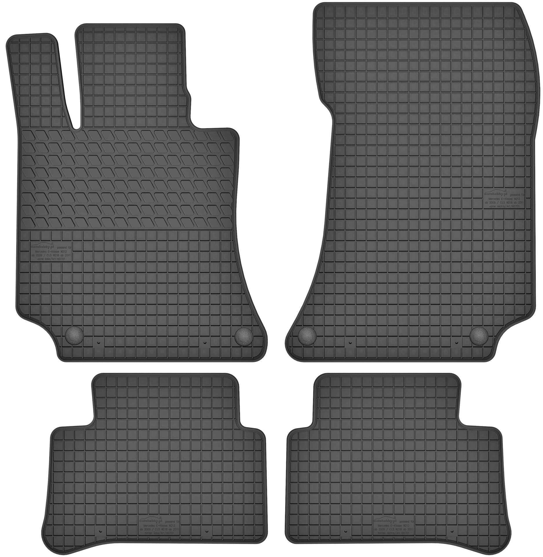 

Dywaniki gumowe do Mercedes E Klasa W212 09-16