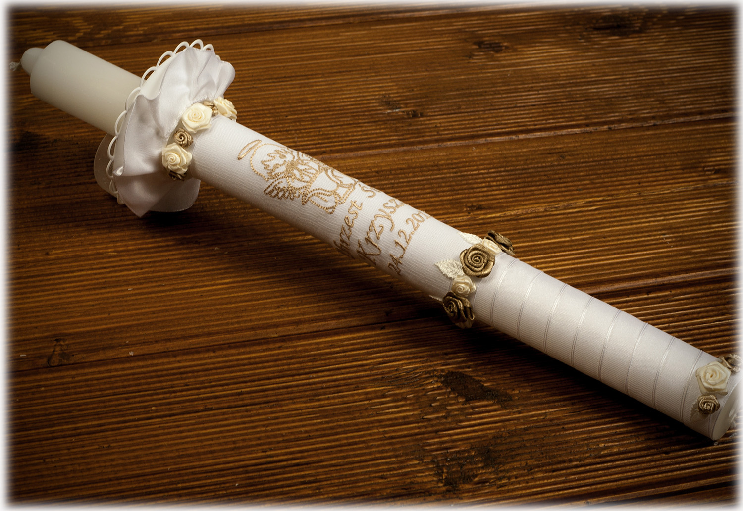 ŚWIECA, DO CHRZTU HAFT IMIENNY PERSONALIZACJA Rodzaj szatka