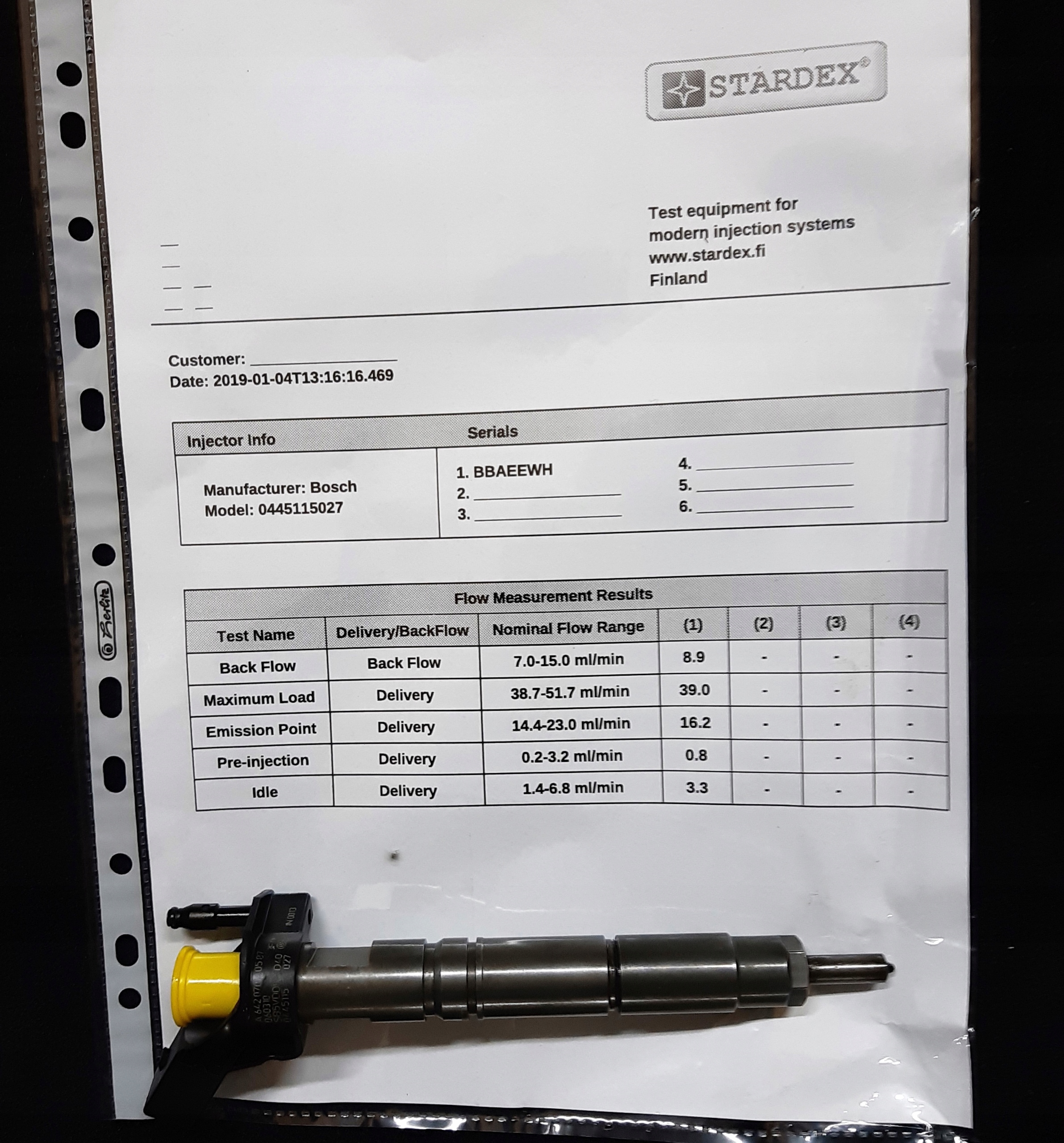 injector MERCEDES 3.0 CDI CRD 0986435398