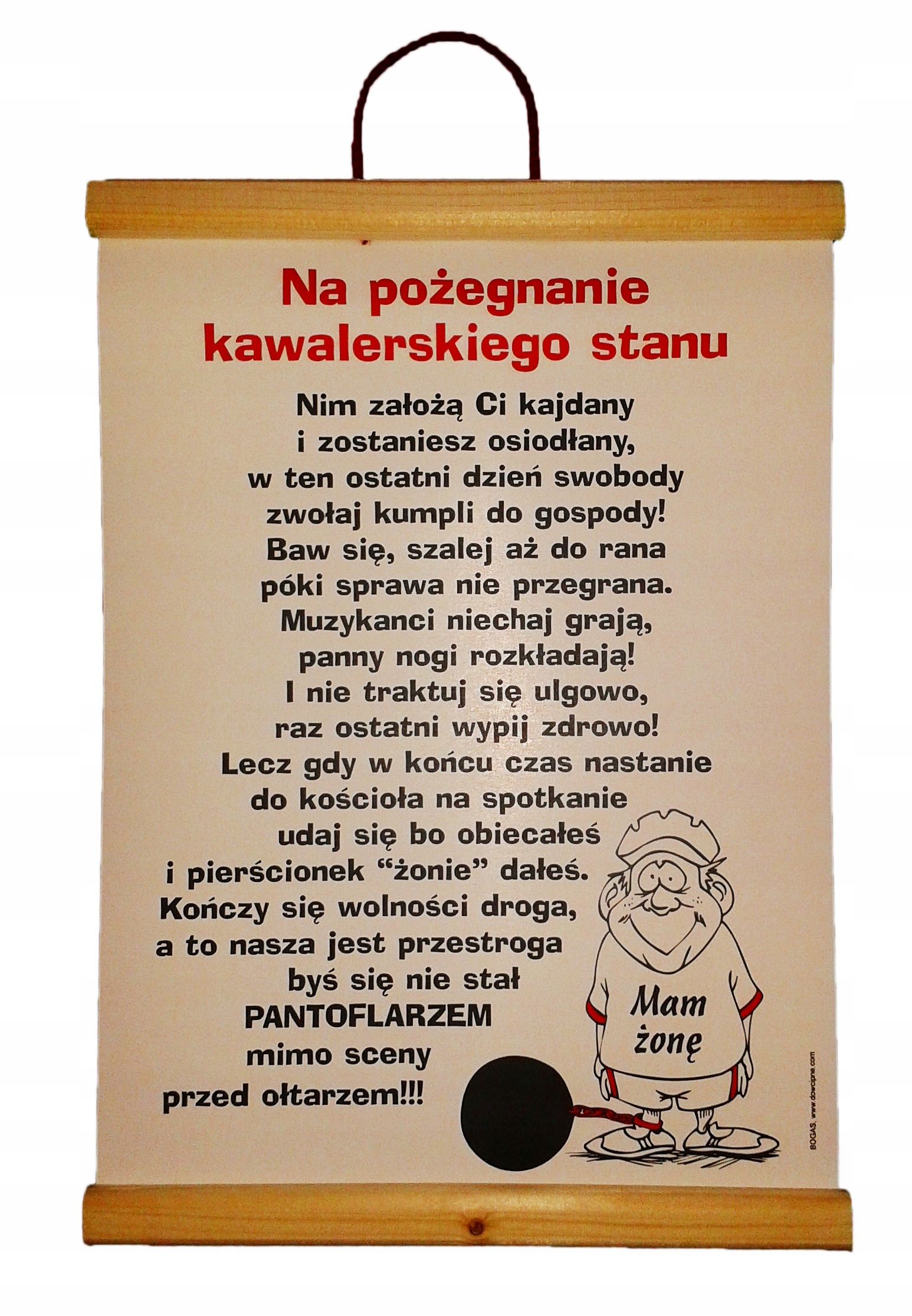 

Kartka, Dyplom na Wieczór Panieński i Kawalerski