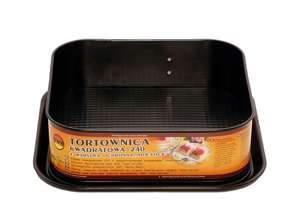 

Tortownica Kwadratowa Non-stick Czarna! Super! Snb
