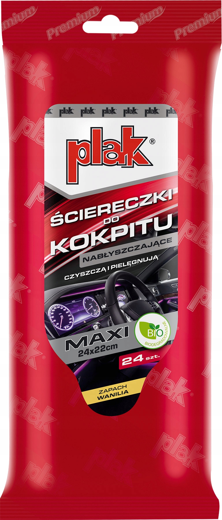 

Plak Maxi Ściereczki do kokpitu Błyszczące Wanilia