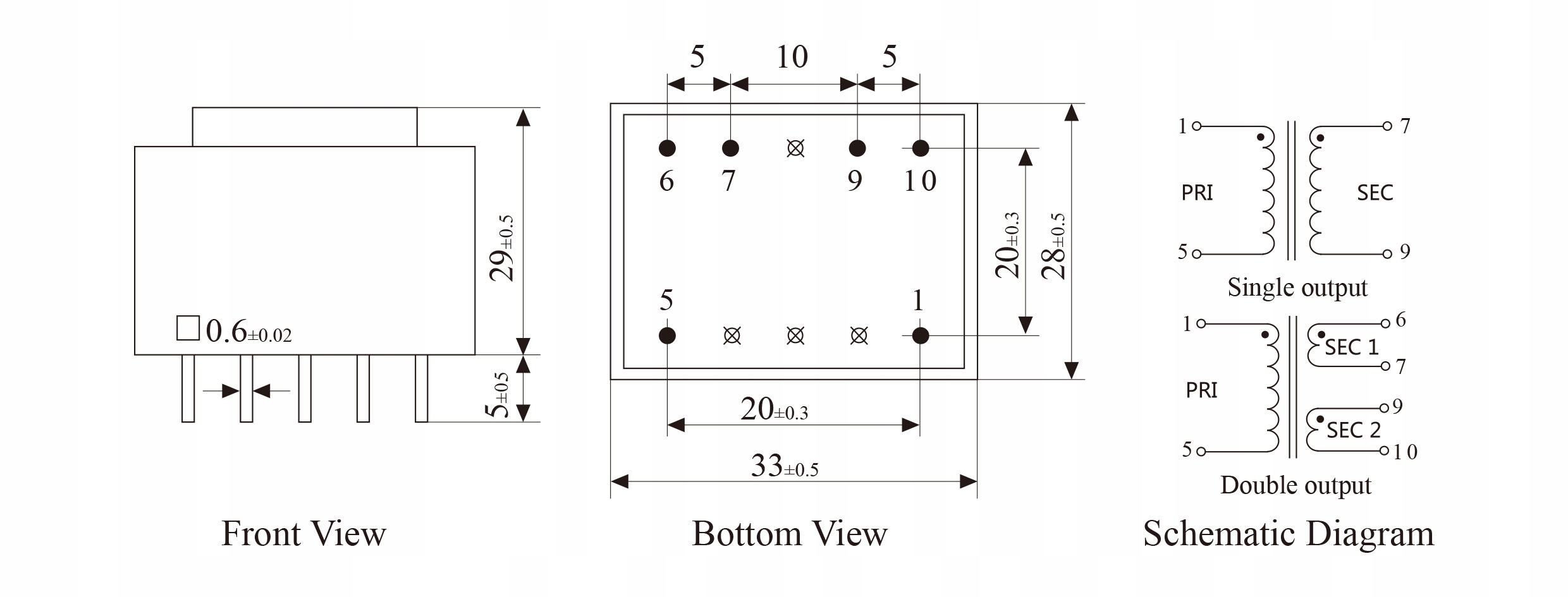 PE3018-M-2VA-230V/24V*2 Transformator EAN (GTIN) 8073223140008
