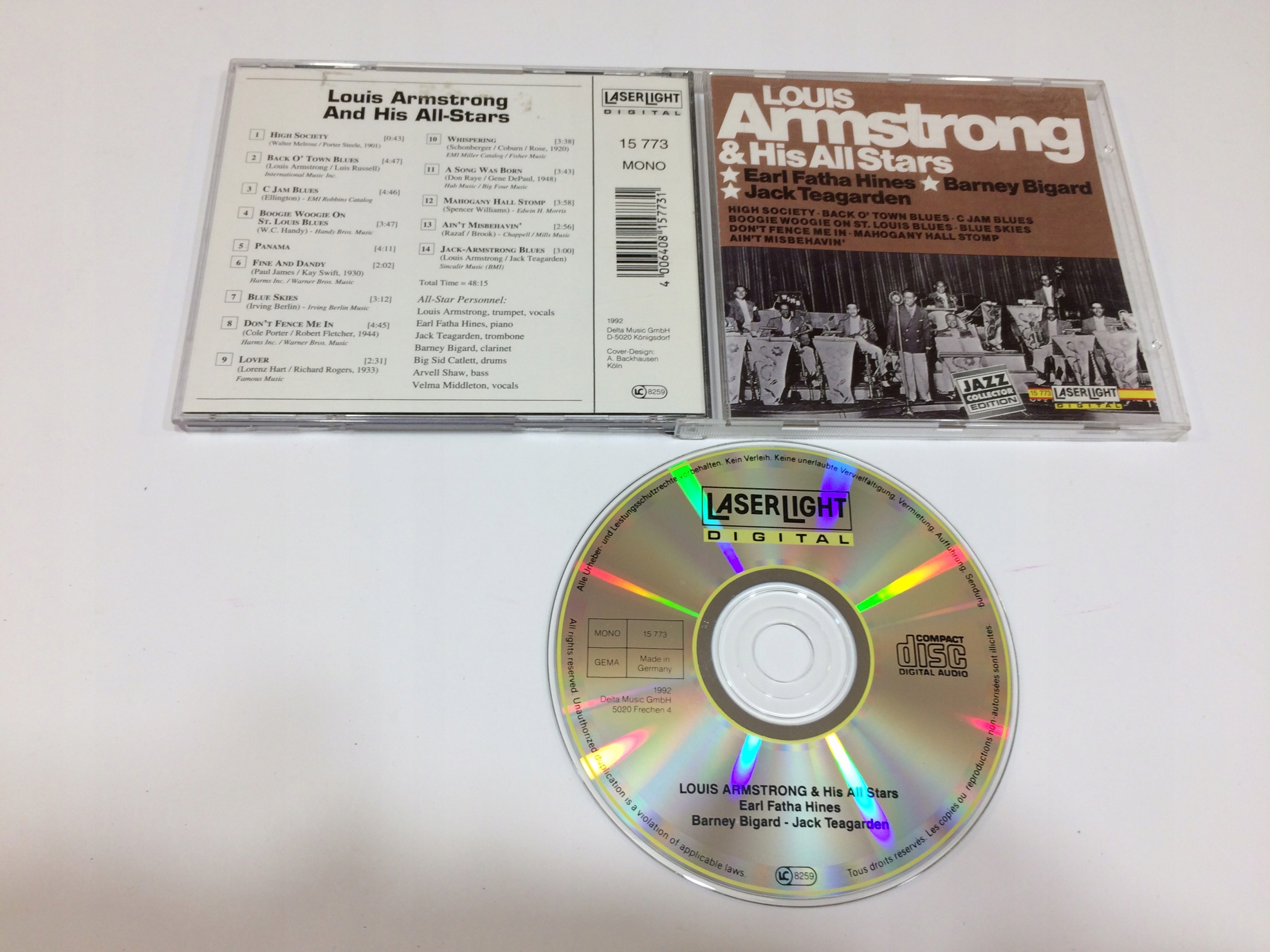 Louis Armstrong And His AllStars /GER. CD NM 252 15173255754 Sklepy