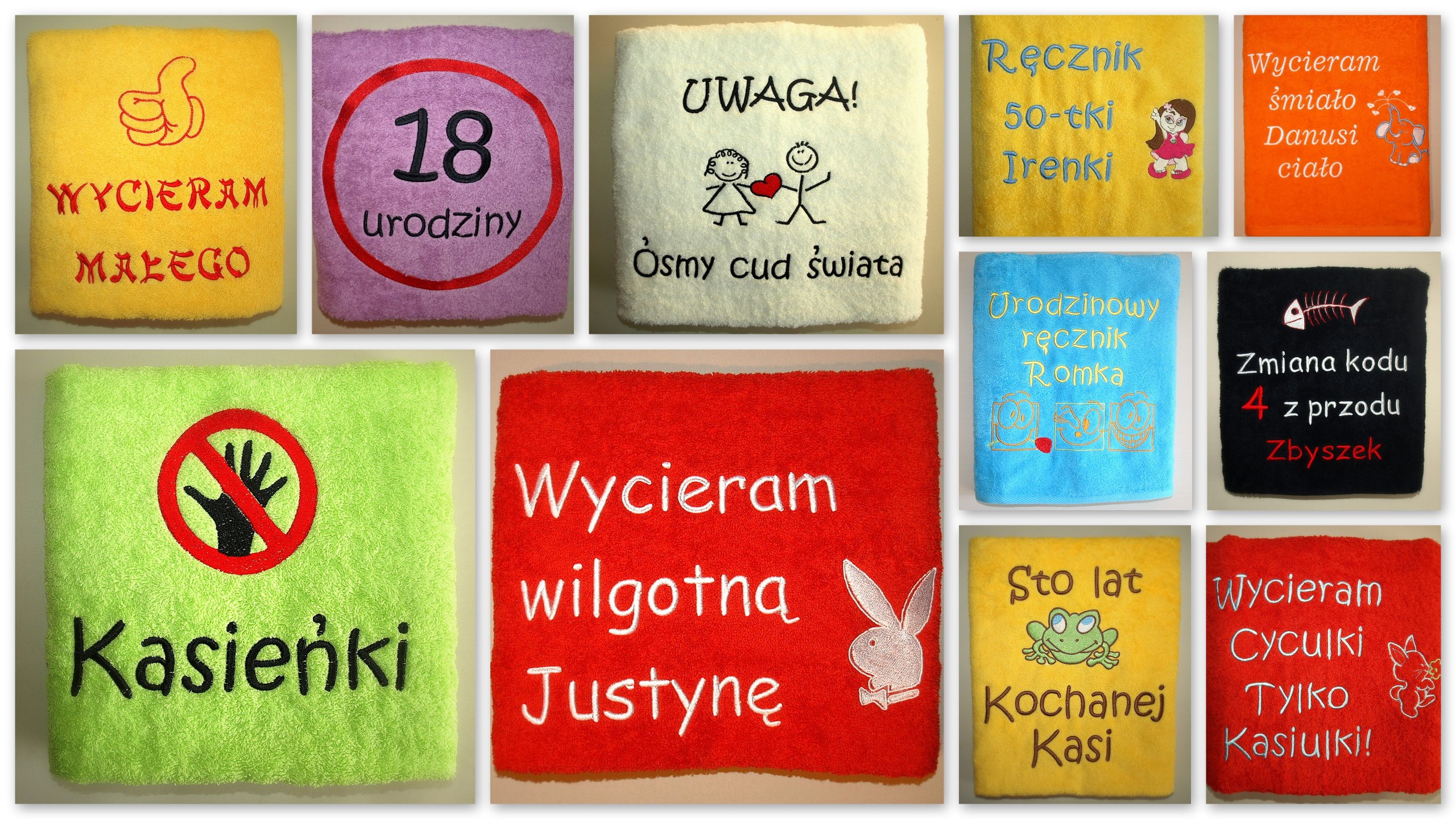 Gruby RĘCZNIK 70x140 z Twoim HAFTEM super prezent Materiał dominujący bawełna