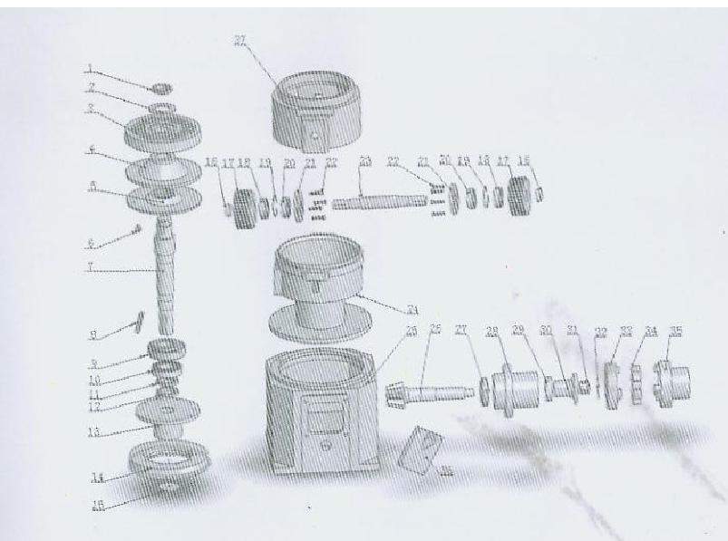 CZĘŚĆ DO PELECIARKI KL200 7,5kW NR 21 DEKIEL ROLEK Marka inny