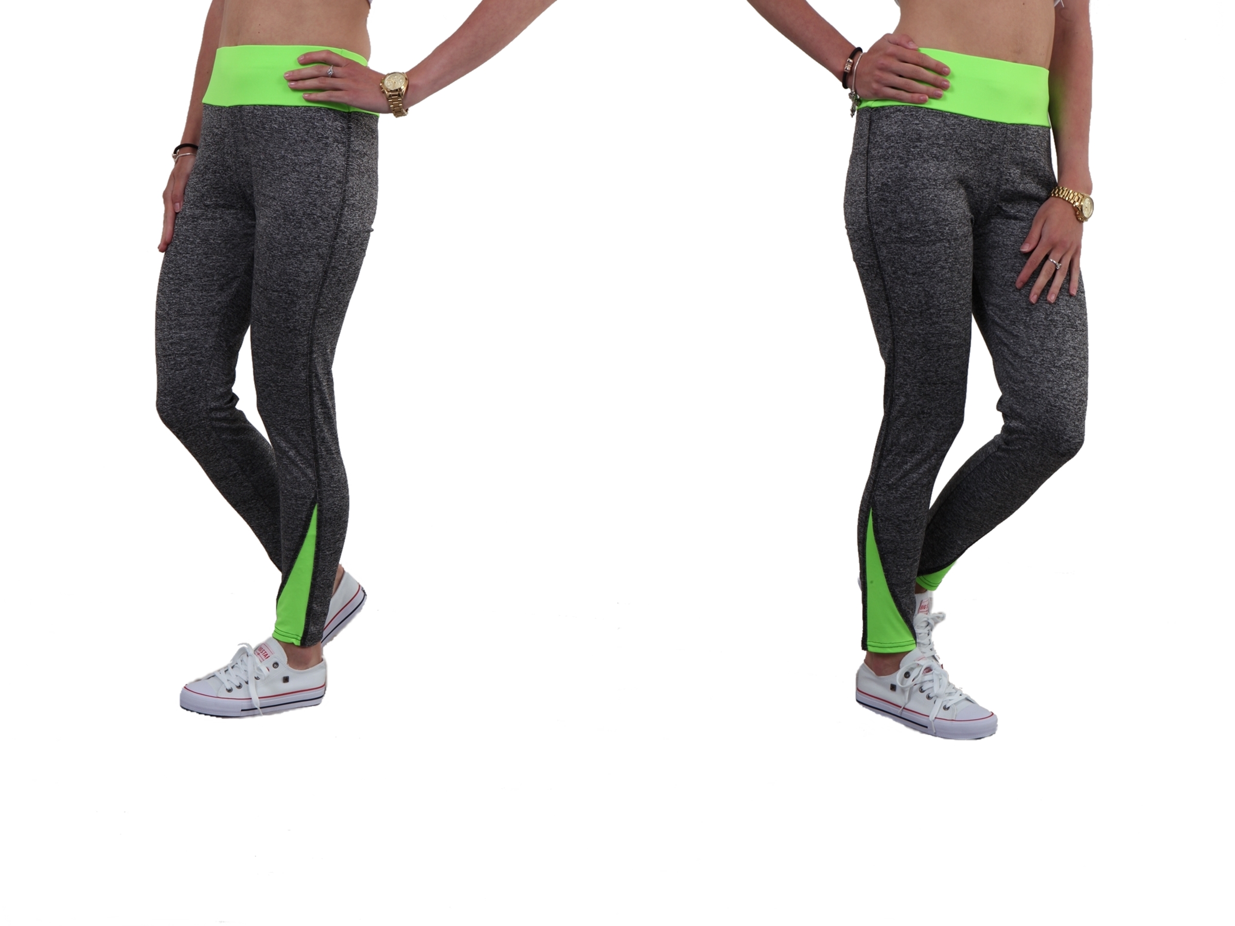 

Legginsy Getry Sport Fitness Neon Wstawki MIX S/m