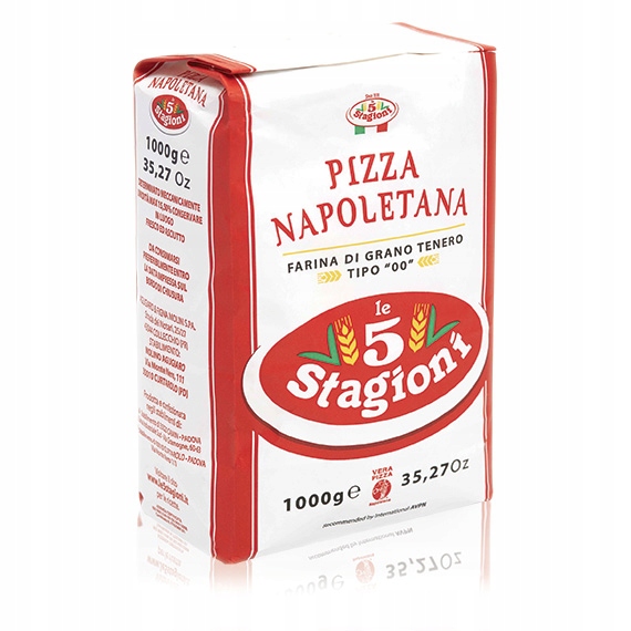 Levně 7X Mouka na pizzu 00 Pizza Napoletana Rossa 1kg 5 Stagioni