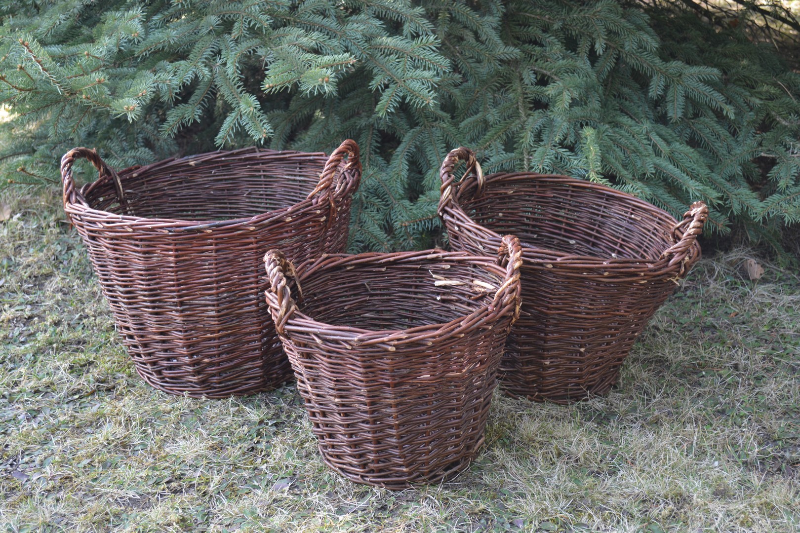 KOMPLET 3 SZT. KOSZE WIKLINOWE DONICA Z WIKLINY Producent inna