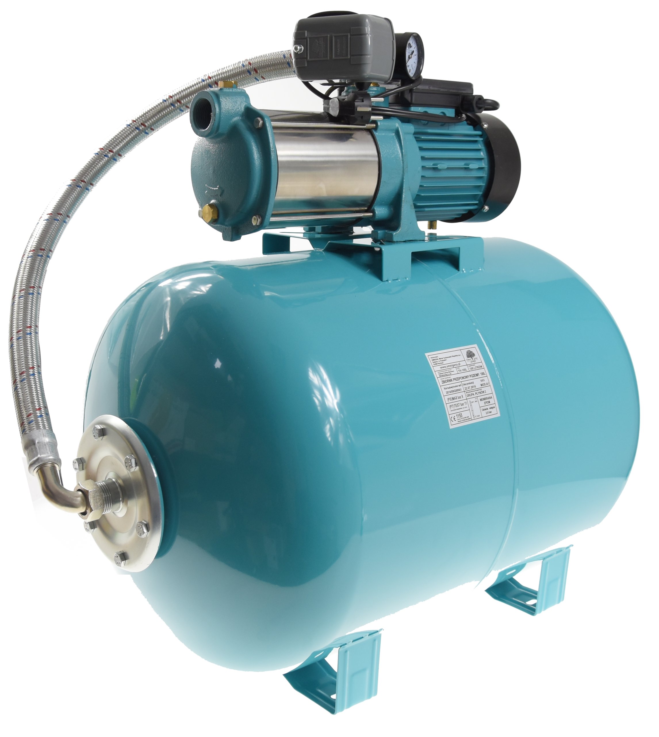 Комплект гидрофора MHI 1300 150L OMNIGENA мощность двигателя 1300 Вт