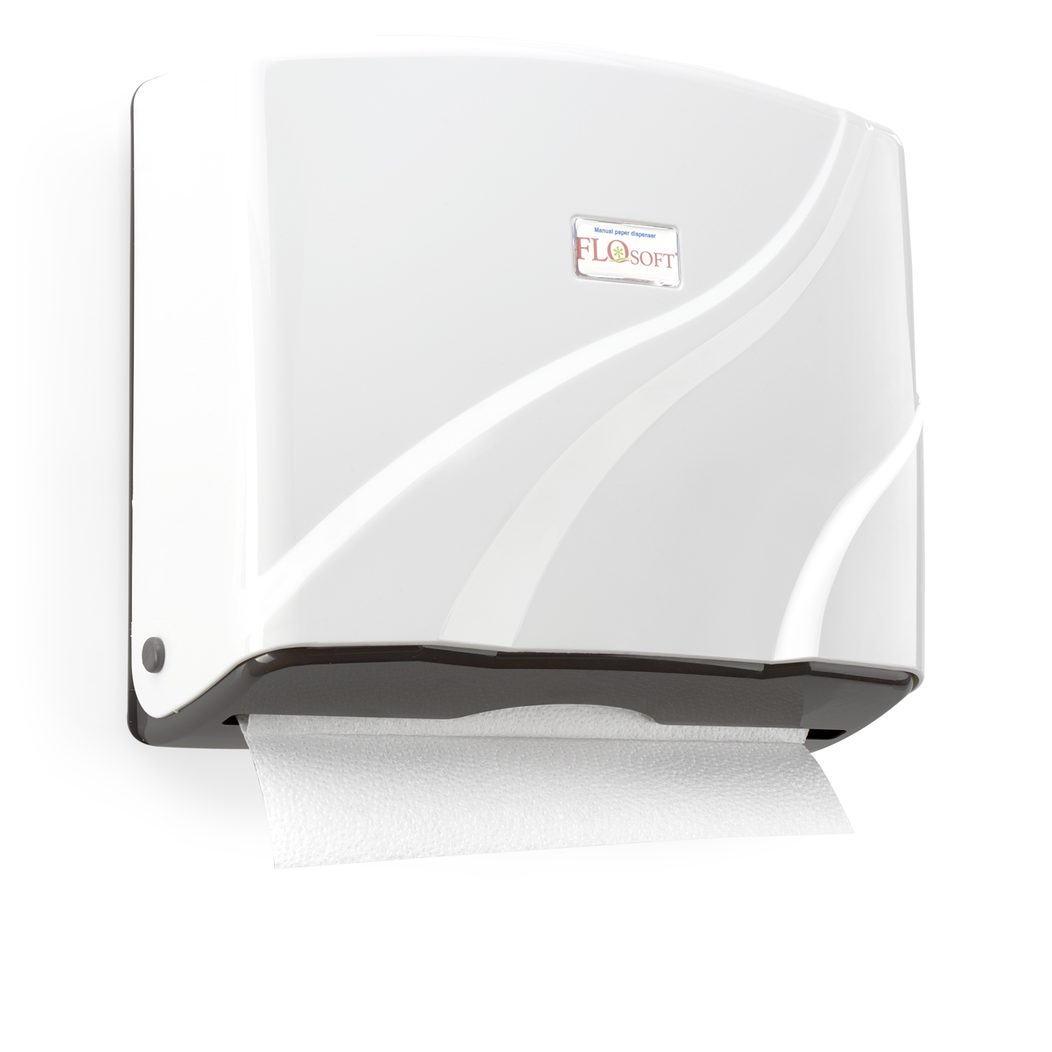 Podajnik Pojemnik Dozownik + Ręczniki ZZ 3x150 szt Marka Modern Produkt Flosoft