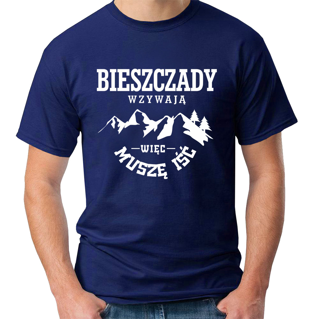 

koszulka z nadrukiem bieszczady, góry,chodź w góry