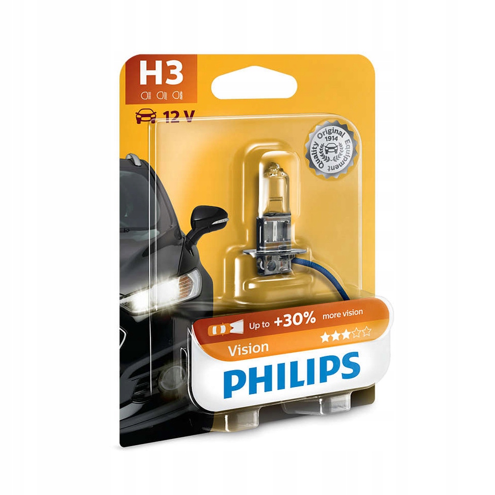 

Żarówka H3 55W Halogenowa Philips Vision +30%