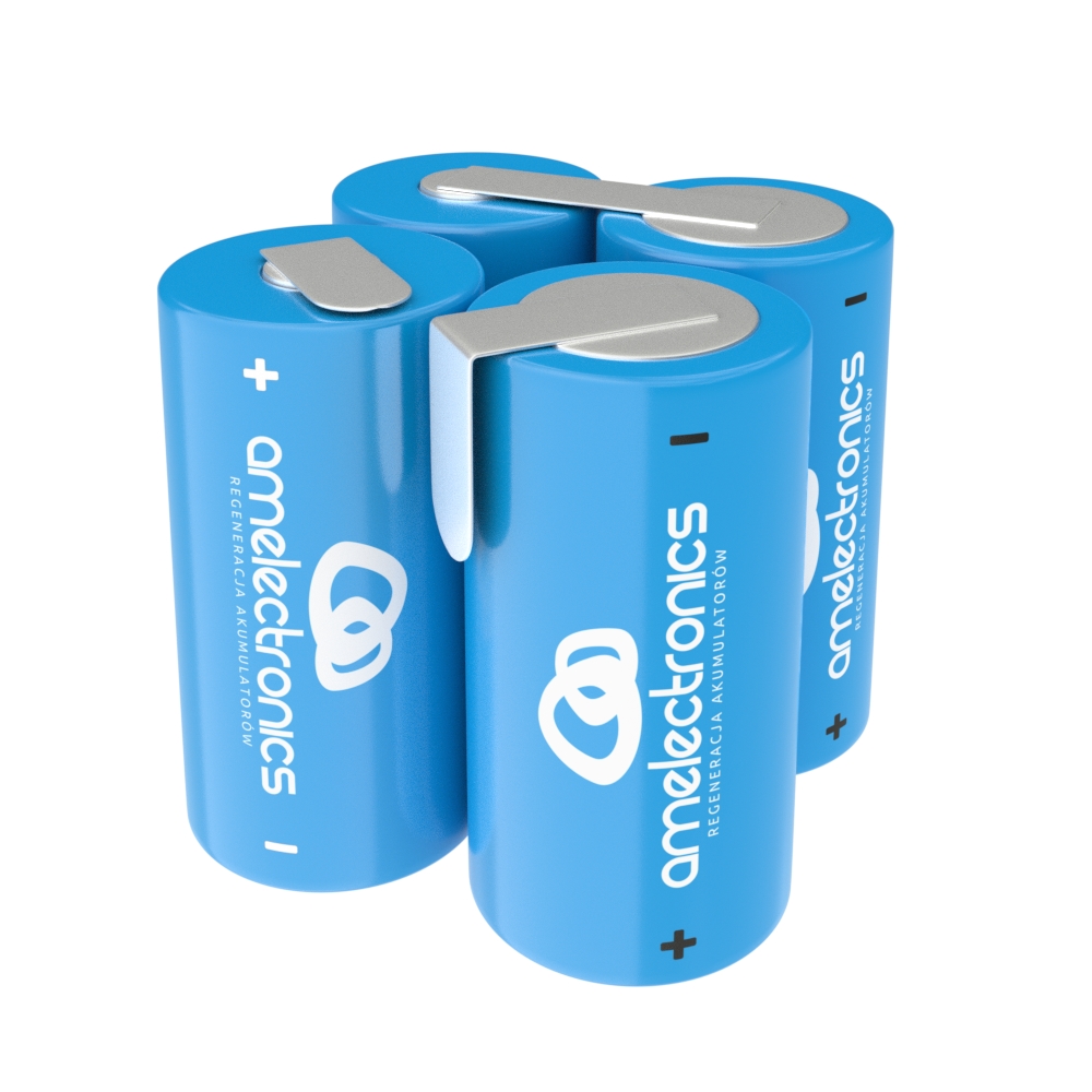 

Pakiet Akumulatorów 4 Ogniwa D 4,8V 4000MAH Ni-cd