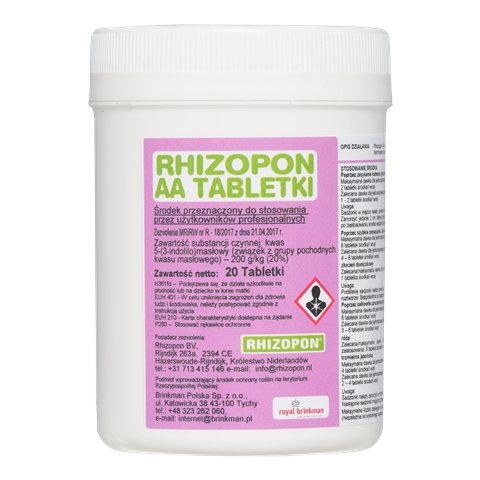 

Ukorzeniacz Rhizopon 20szt. Tabletki rozpuszczalne