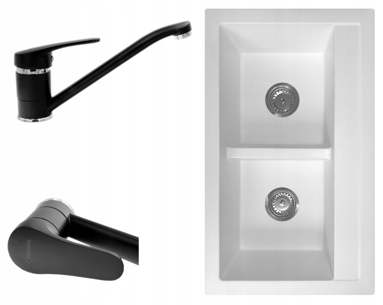 

Zlewozmywak Zlew Granitowy 6KOLORÓW Bateria Zestaw