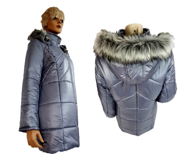 PŁASZCZYK ZIMOWY OCIEPLANY KURTKA ZIMOWA 5XL 60 62 Linia plus size (duże rozmiary)