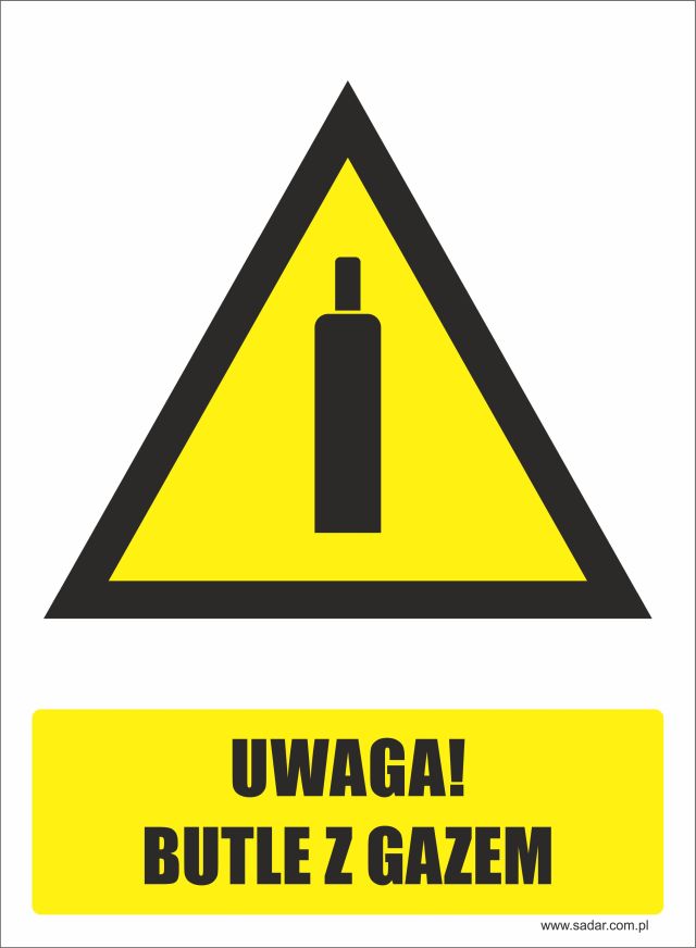 

Tabliczka Uwaga Butle Z Gazem 30X22 Producent