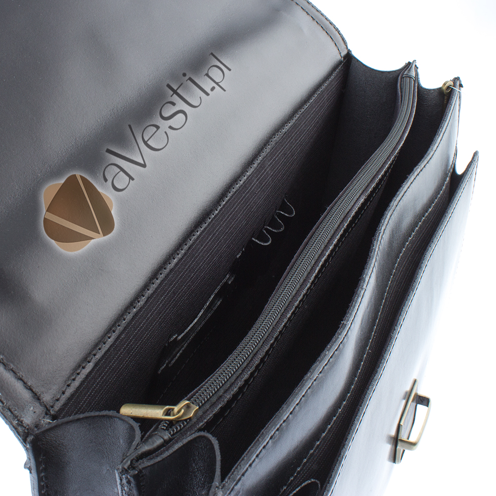 WŁOSKA TECZKA AKTÓWKA MĘSKA SKÓRA BRĄZOWA NESESER Marka Borse in Pelle