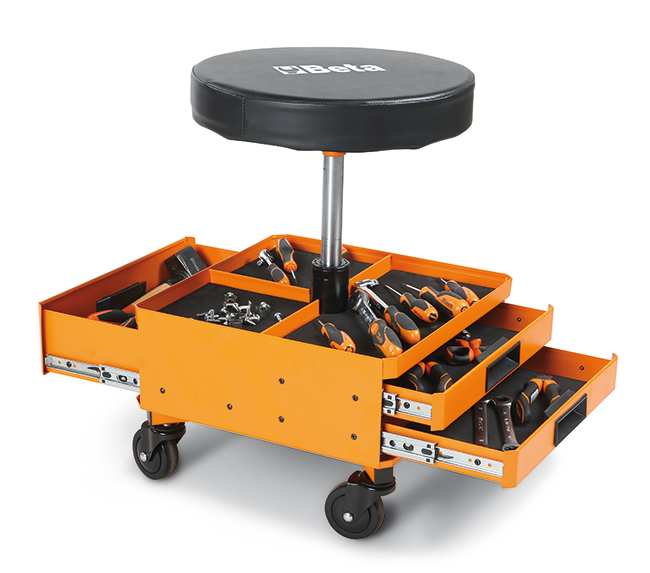 TABORET OBROTOWY Z 2 SZUFLADAMI BETA 2251 O Producent code 2251 O