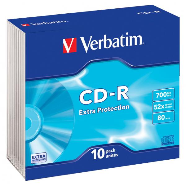 Verbatim Cd-r 700MB x52 slim 10szt DataLife