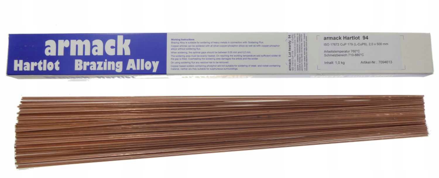 Lut twardy CuP6 2mm Amasan 1 kg chłodnictwo Armack