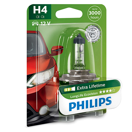 

Philips Żarówka H4 LongLife EcoVision 4xŻywotność