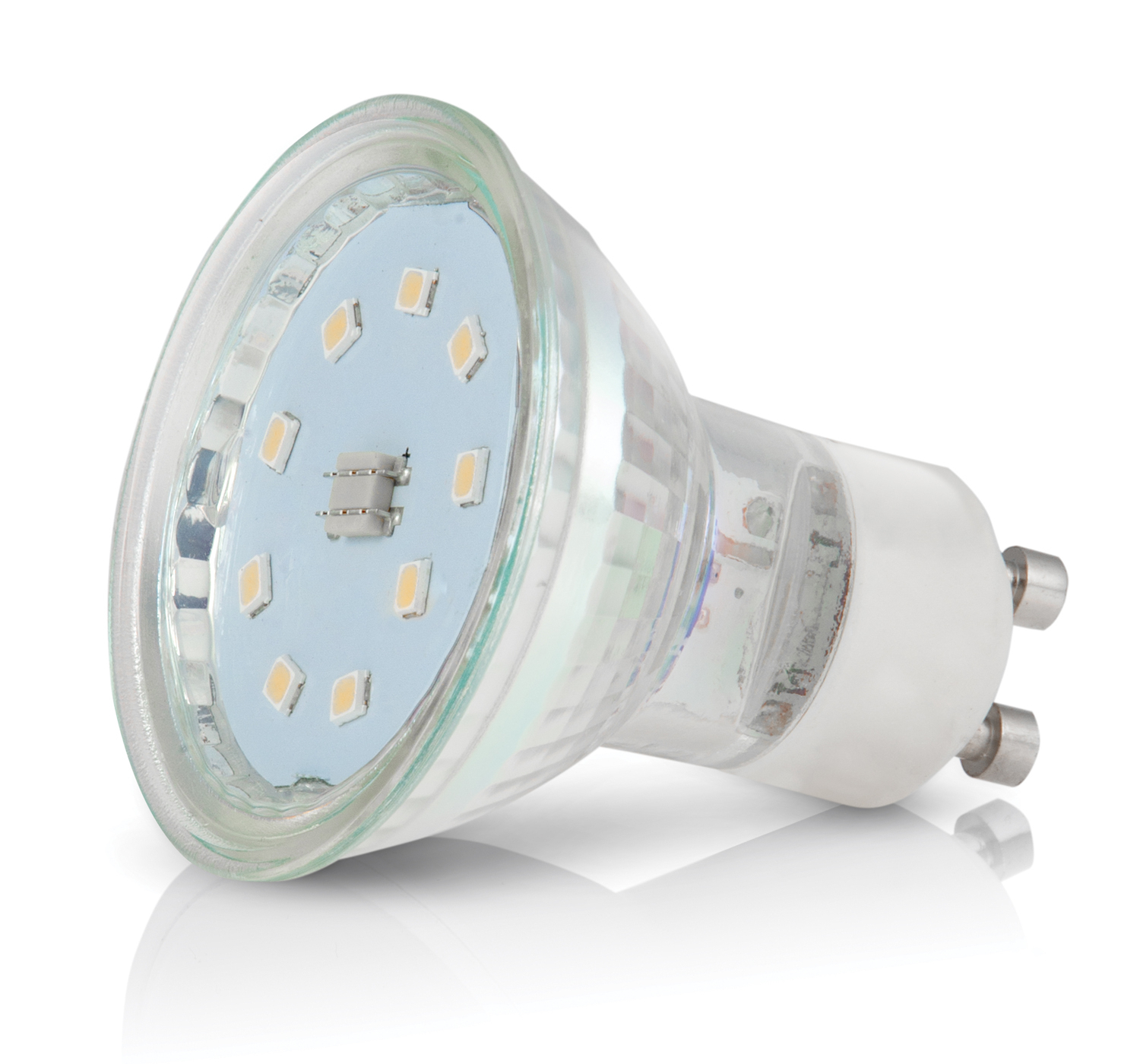 Żarówka ledowa LED SMD 2835 GU10 230V 4W zimna TUV