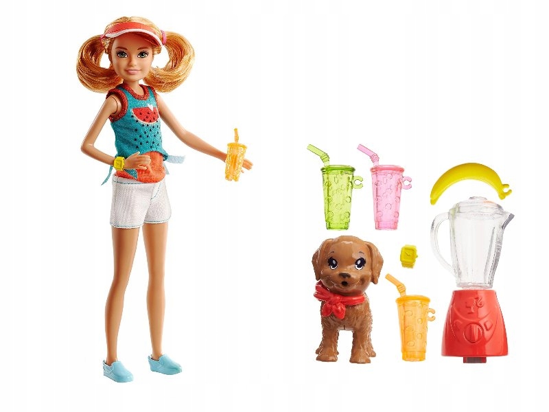 Lalka Barbie Siostra Stacie I Zwierzątko FHP63
